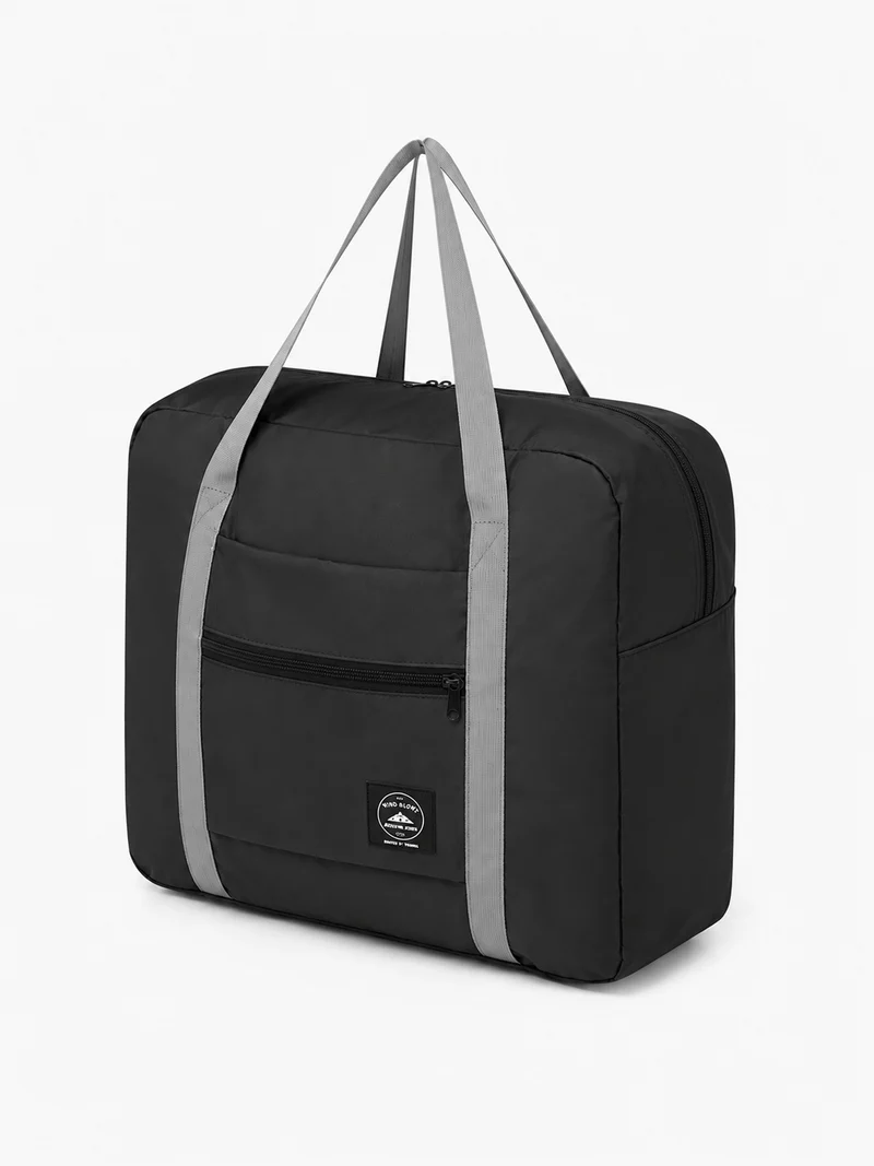 Sac polochon de voyage pliable imperméable noir 20-35 L
