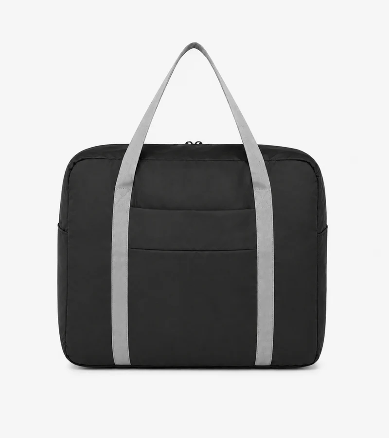 Sac polochon de voyage pliable imperméable noir 20-35 L