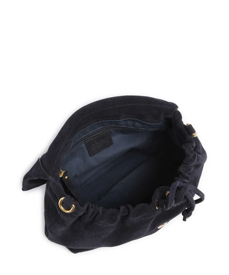 Abro Suede Temi Medium Sac porté épaule navy