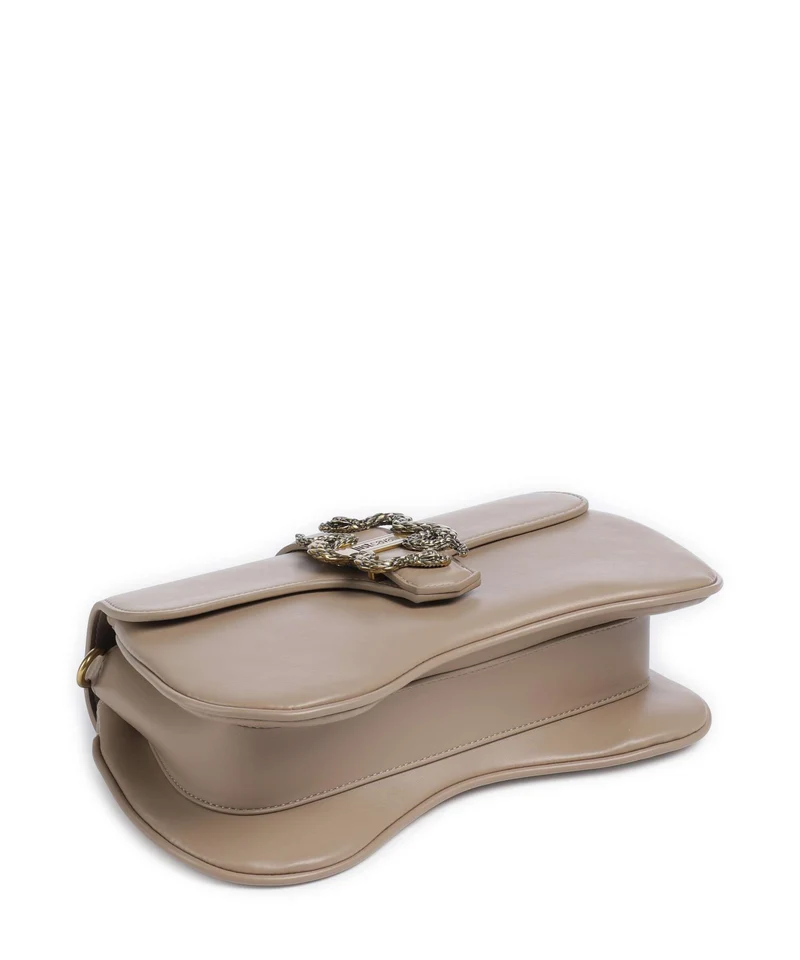 Just Cavalli Iconic Snakes Sac porté épaule tan