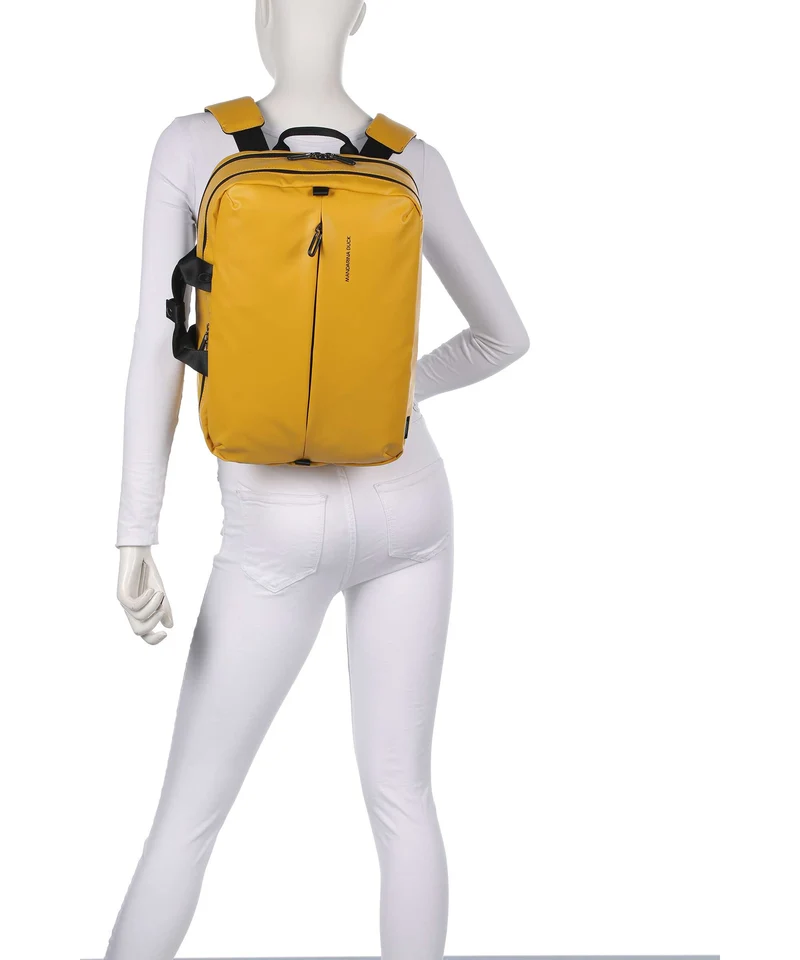 Mandarina Duck Coated Sac à main porté dos duck yellow