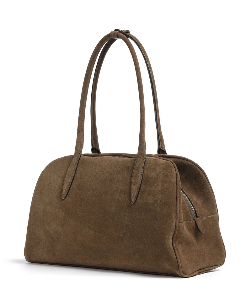 Abro Suede Amara Sac porté épaule khaki