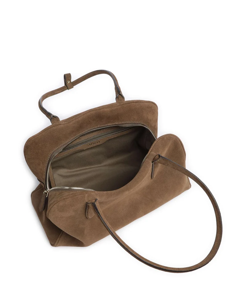 Abro Suede Amara Sac porté épaule khaki