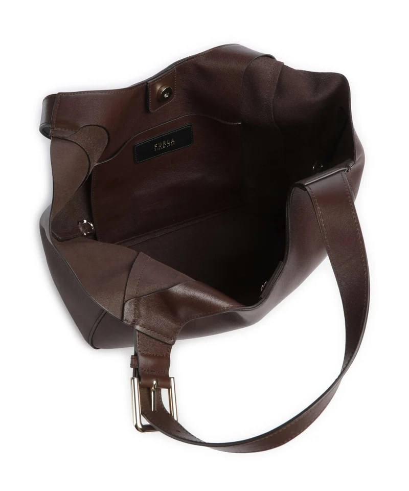 Furla Dora M Cabas dark cioccolato