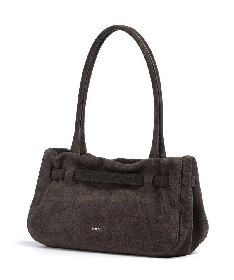 Abro Suede Jill Sac porté épaule dark brown