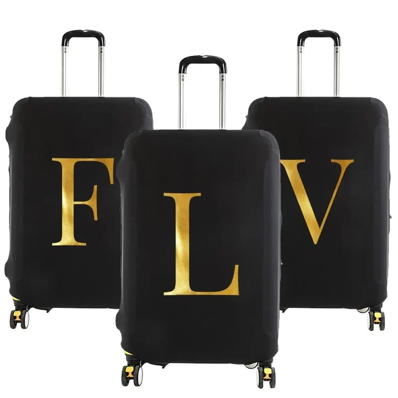 Housse de Valise Personnalisable | Initiale Dorée Protectrice