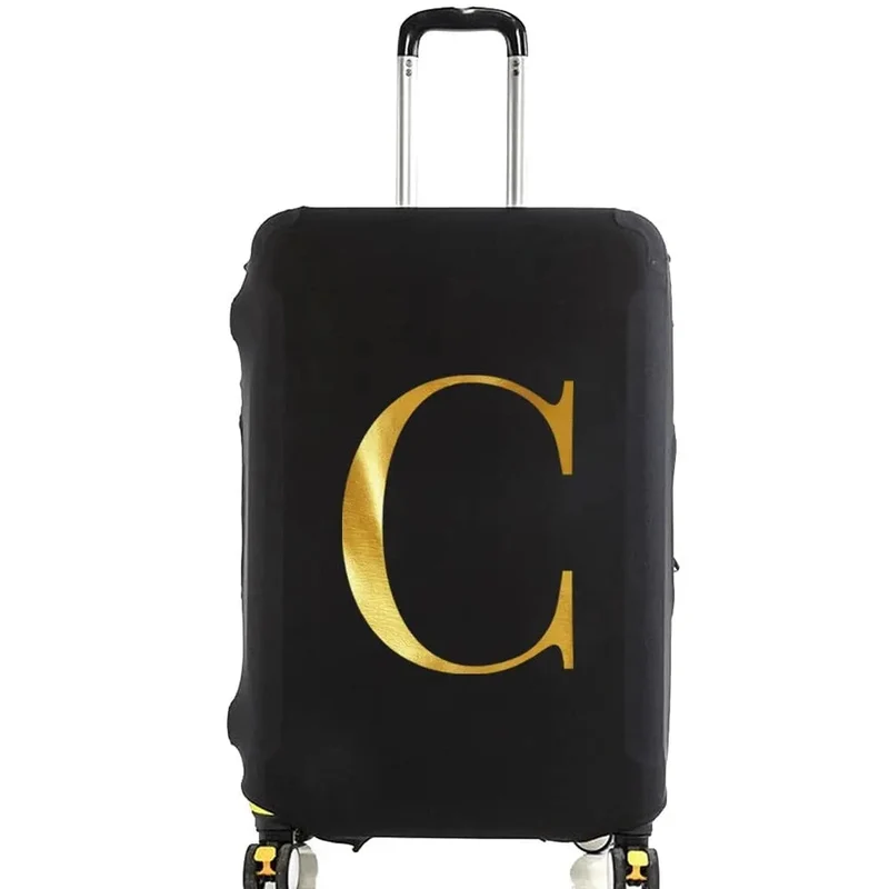 Housse de Valise Personnalisable | Initiale Dorée Protectrice