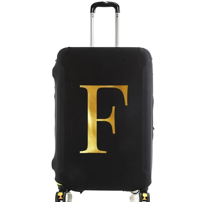 Housse de Valise Personnalisable | Initiale Dorée Protectrice