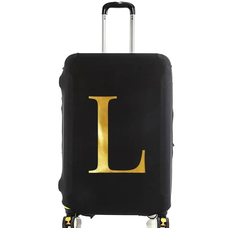Housse de Valise Personnalisable | Initiale Dorée Protectrice
