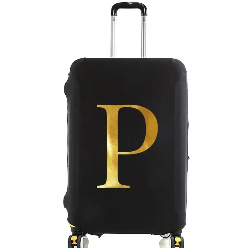 Housse de Valise Personnalisable | Initiale Dorée Protectrice