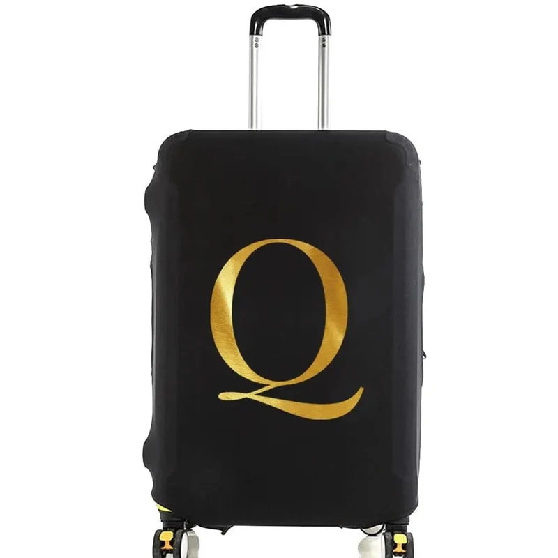 Housse de Valise Personnalisable | Initiale Dorée Protectrice
