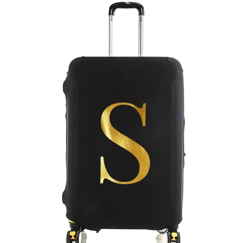 Housse de Valise Personnalisable | Initiale Dorée Protectrice