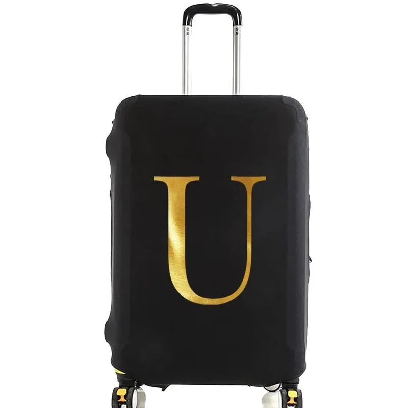 Housse de Valise Personnalisable | Initiale Dorée Protectrice