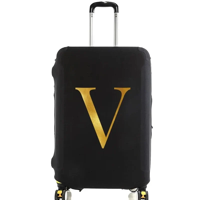 Housse de Valise Personnalisable | Initiale Dorée Protectrice