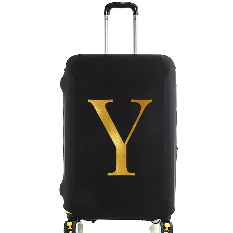 Housse de Valise Personnalisable | Initiale Dorée Protectrice