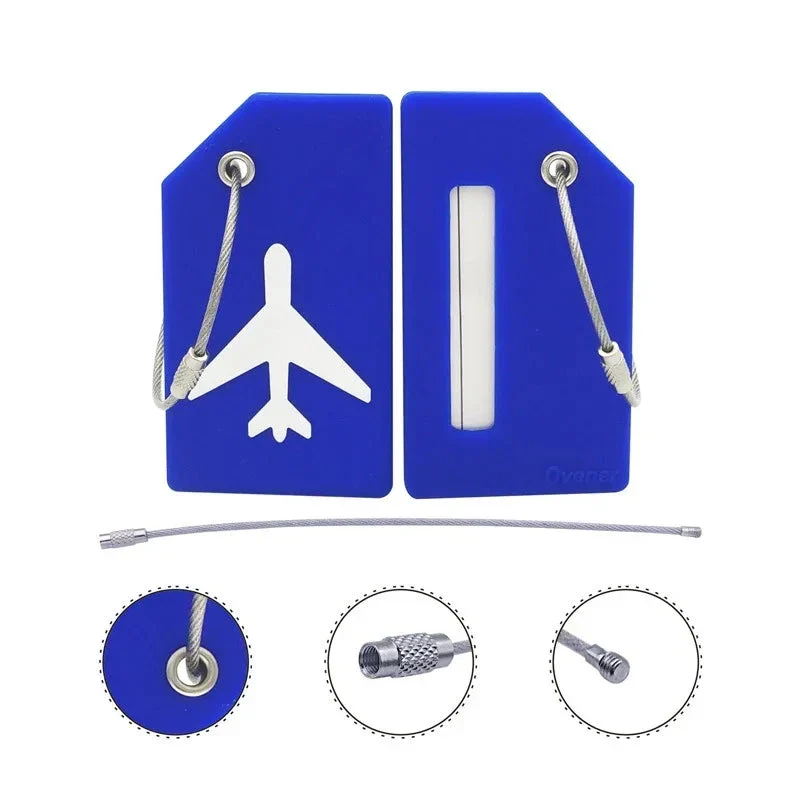 Étiquettes Bagages Silicone | Lot 6 Couleurs Vives