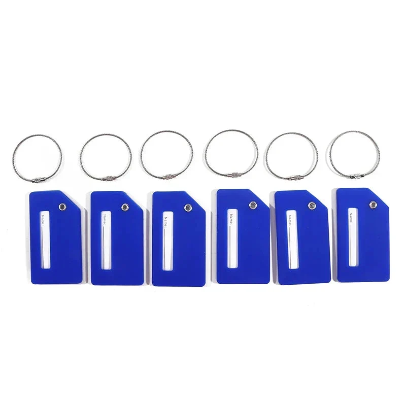 Étiquettes Bagages Silicone | Lot 6 Couleurs Vives