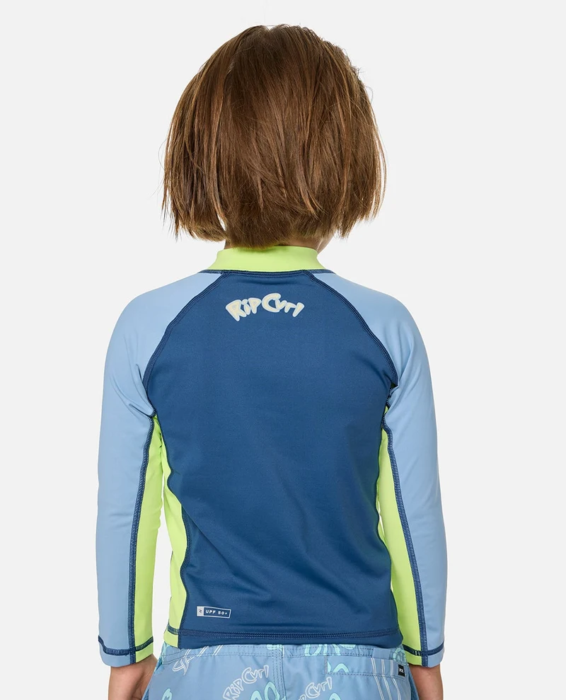 Ride The Wave UPF Long Sleeve Boy Rash vest