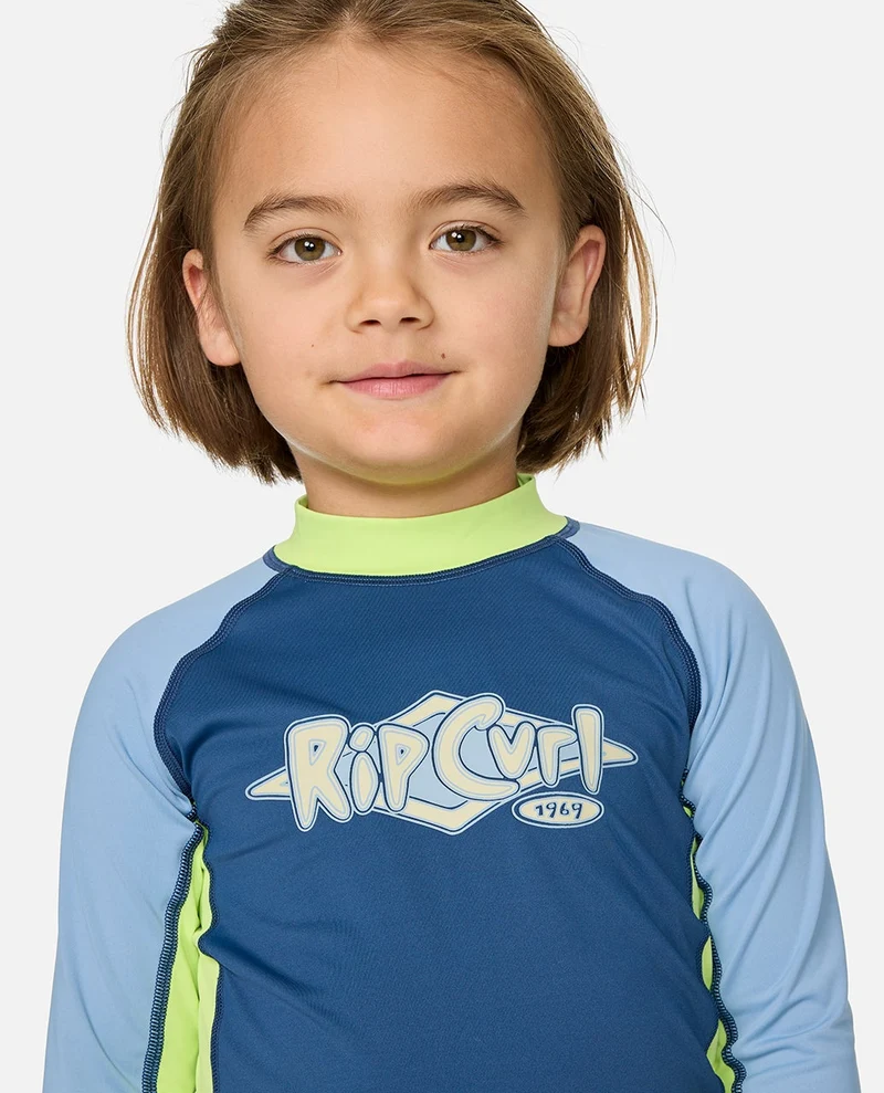 Ride The Wave UPF Long Sleeve Boy Rash vest