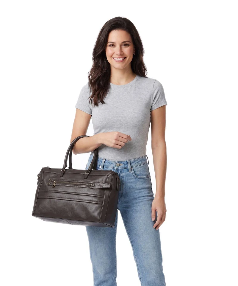 Liebeskind Delia Cow Naturale M Sac à main deep soil