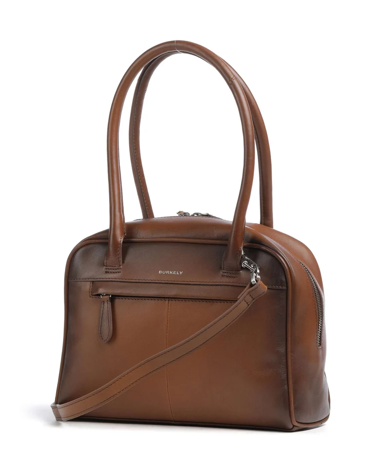 Burkely Ledger Sac porté épaule cognac