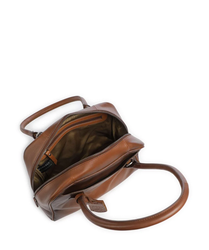Burkely Ledger Sac porté épaule cognac