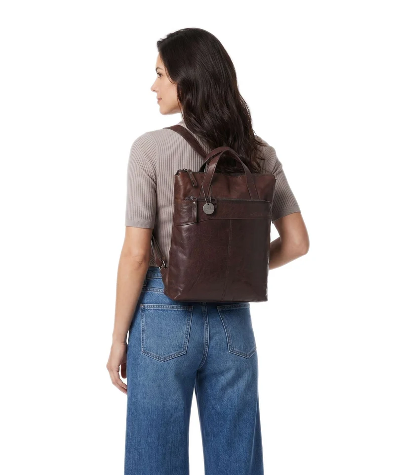 Spikes & Sparrow Bronco Claudia Sac à dos dark brown