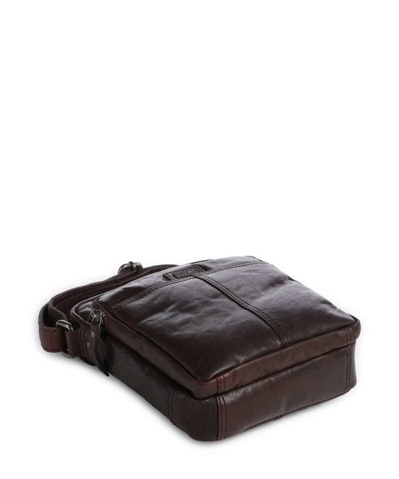 Spikes & Sparrow Bronco Vermont Sac bandoulière dark brown