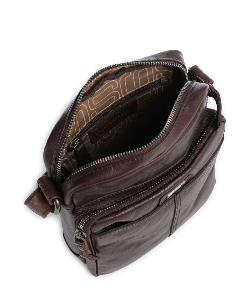 Spikes & Sparrow Bronco Vermont Sac bandoulière dark brown