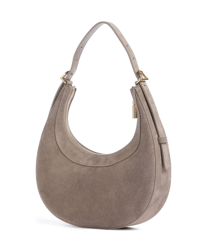 Coccinelle Whisper Suede Sac porté épaule warm taupe