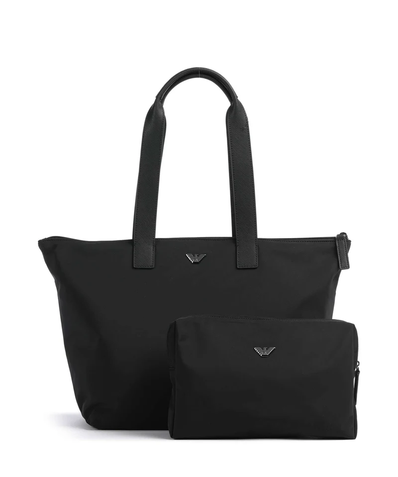 Emporio Armani Nylon Recycled Cabas black beauty