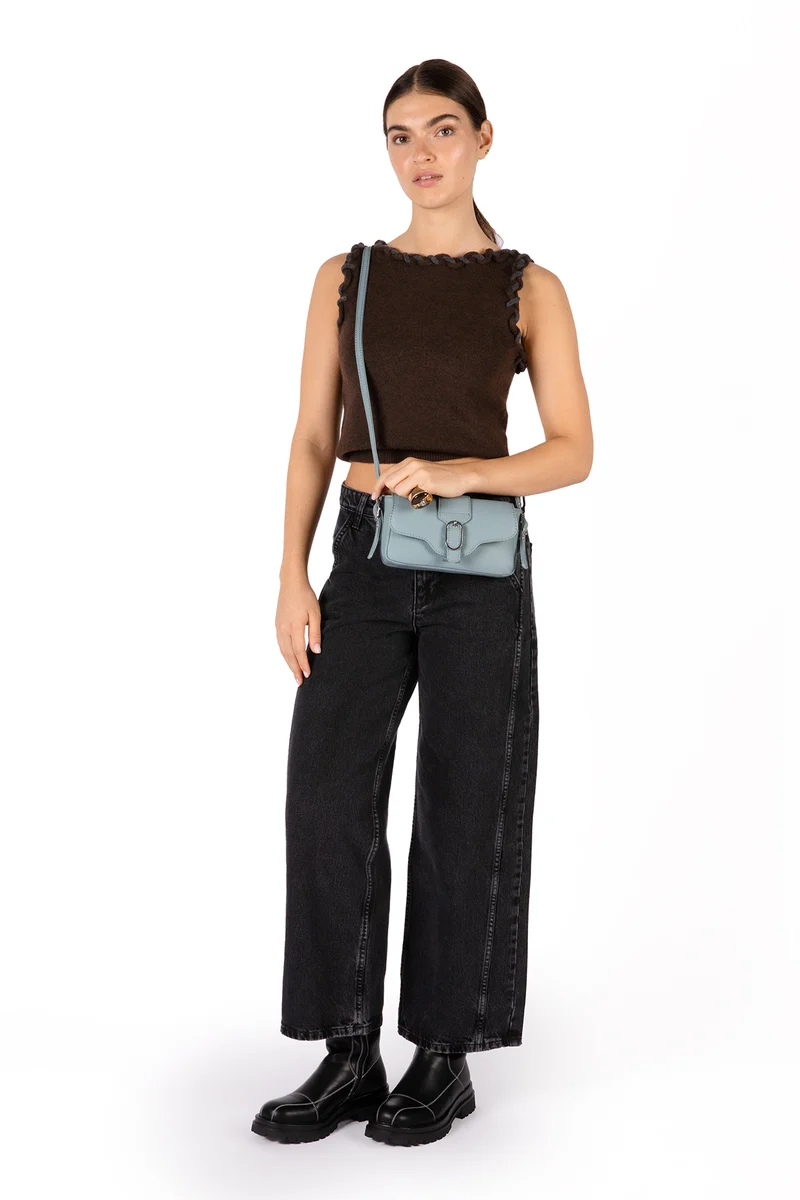 ISABELLE SM Sac à bandoulière Vegan – Grain