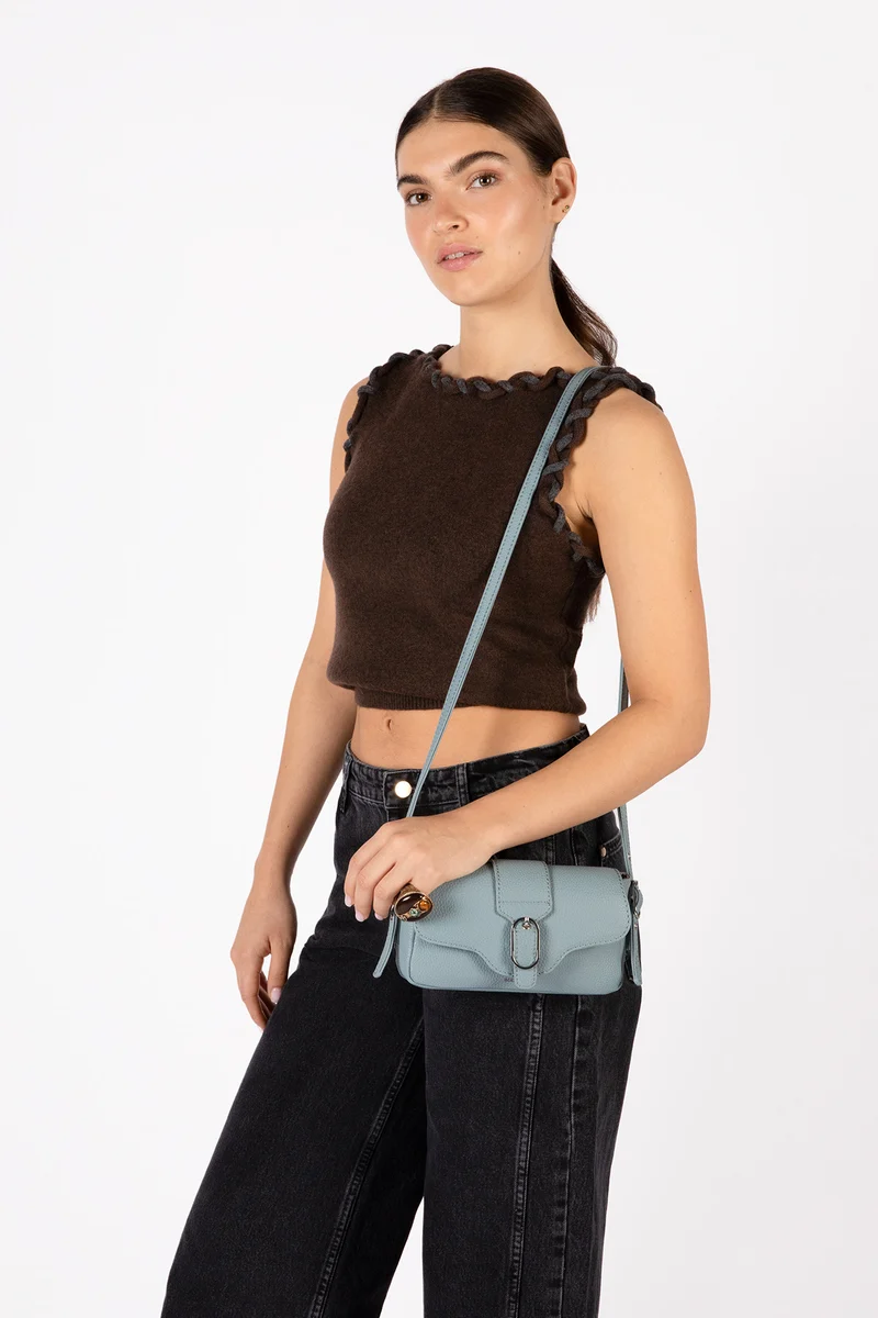 ISABELLE SM Sac à bandoulière Vegan – Grain