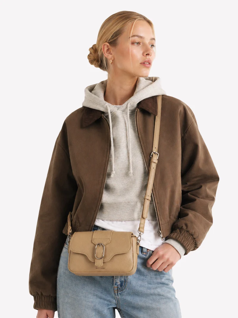 ISABELLE SM Sac à bandoulière Vegan – Grain