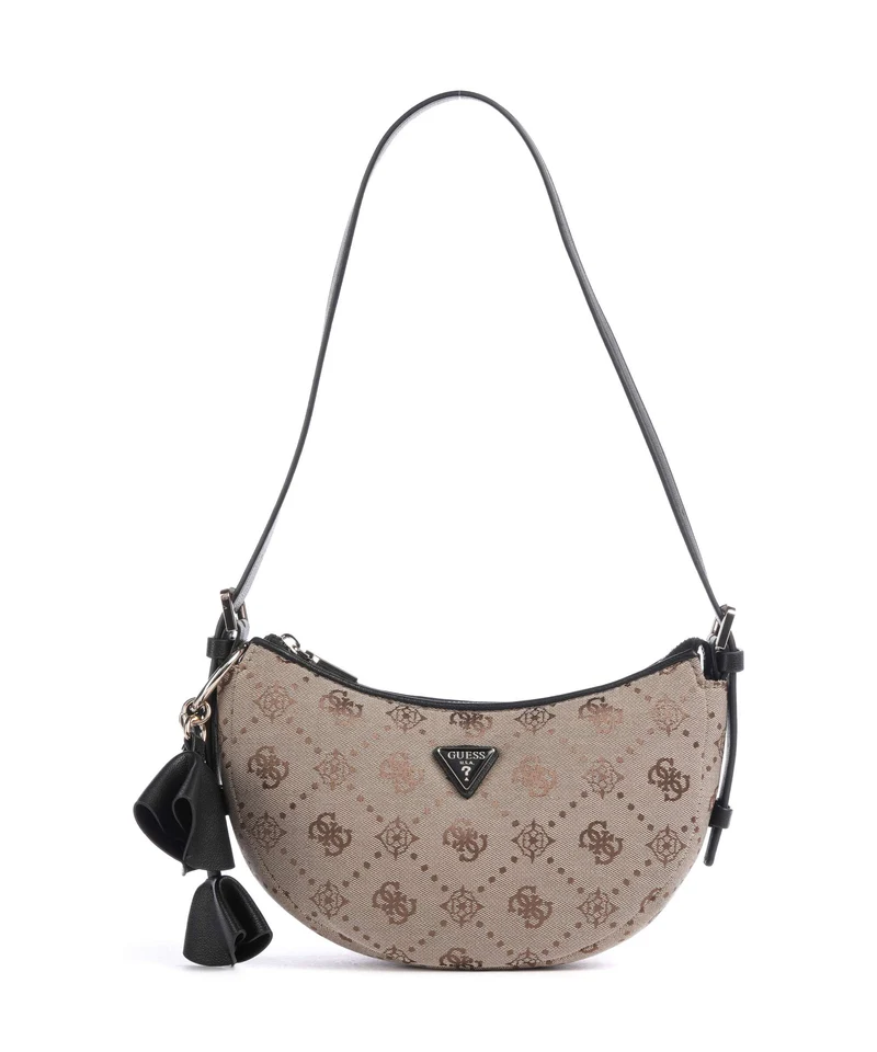 Guess Dorothy Sac porté épaule latte logo/black