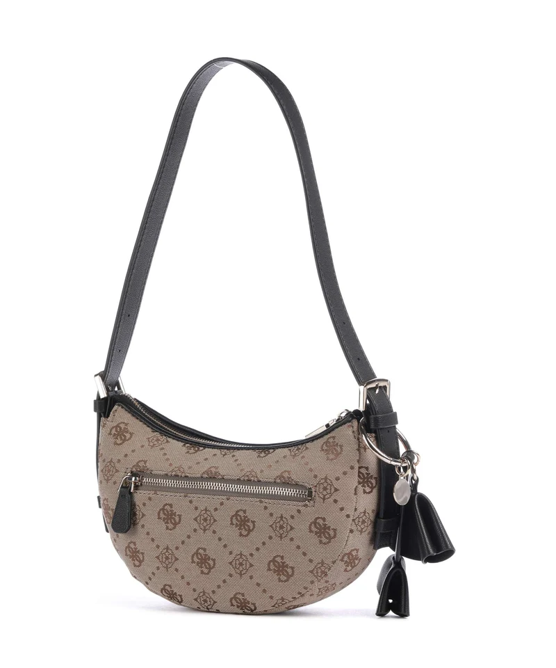 Guess Dorothy Sac porté épaule latte logo/black