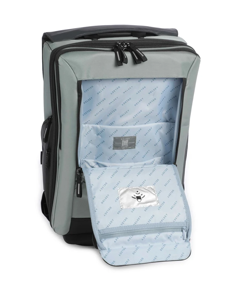 Delsey Paris Securflap Sac à dos à roulettes sage green