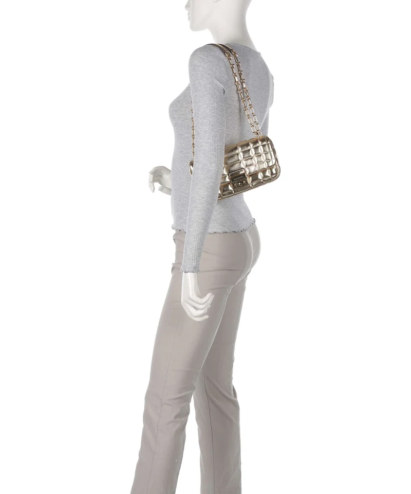 Michael Kors Tribeca Sac porté épaule pale gold