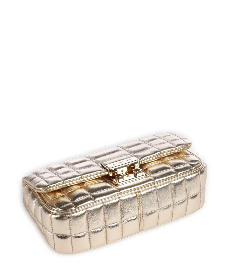 Michael Kors Tribeca Sac porté épaule pale gold