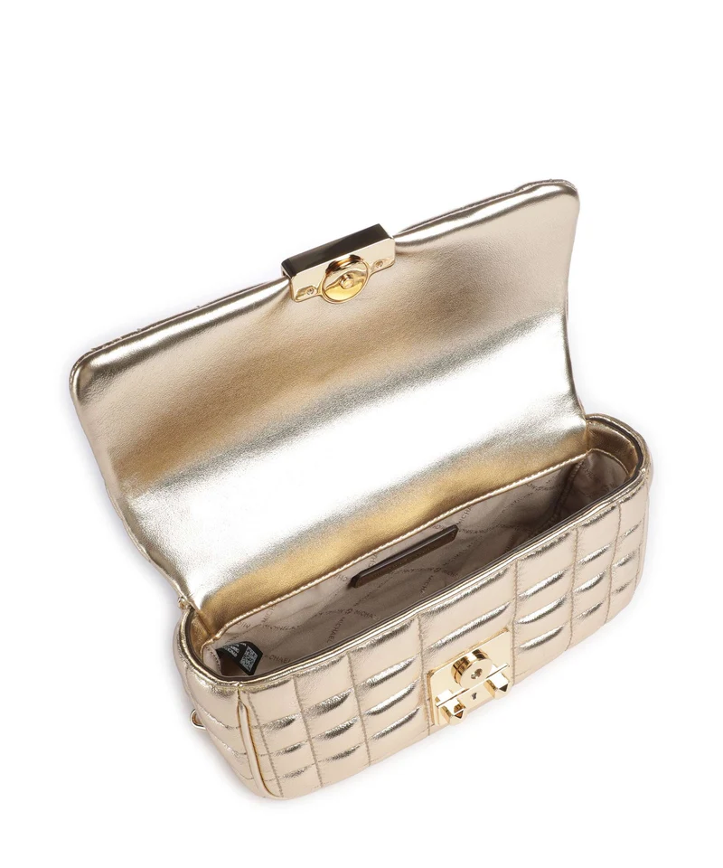 Michael Kors Tribeca Sac porté épaule pale gold