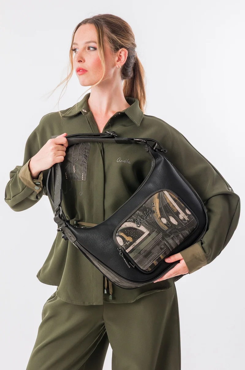Sac porté épaule et bandoulière de taille moyenne Melody