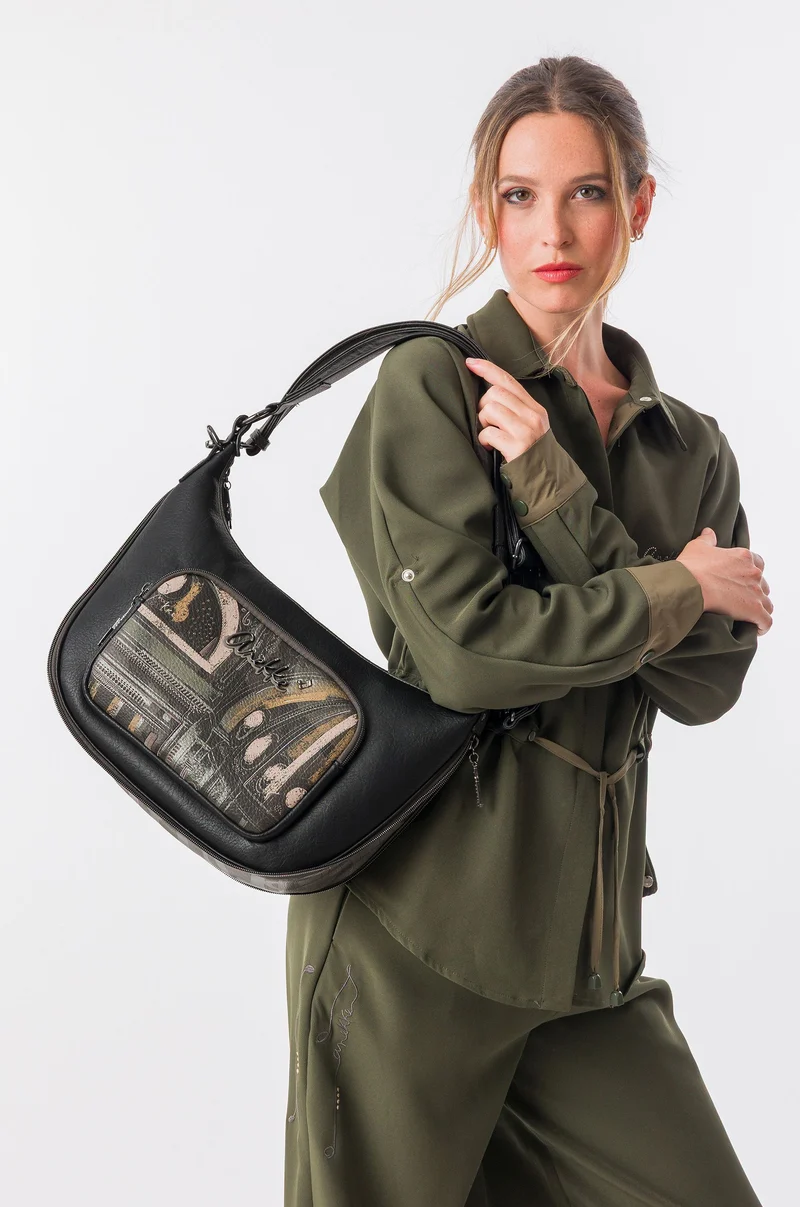 Sac porté épaule et bandoulière de taille moyenne Melody