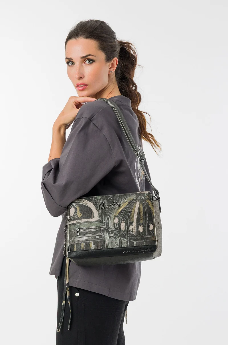 Sac à bandoulière carré de taille moyenne Melody