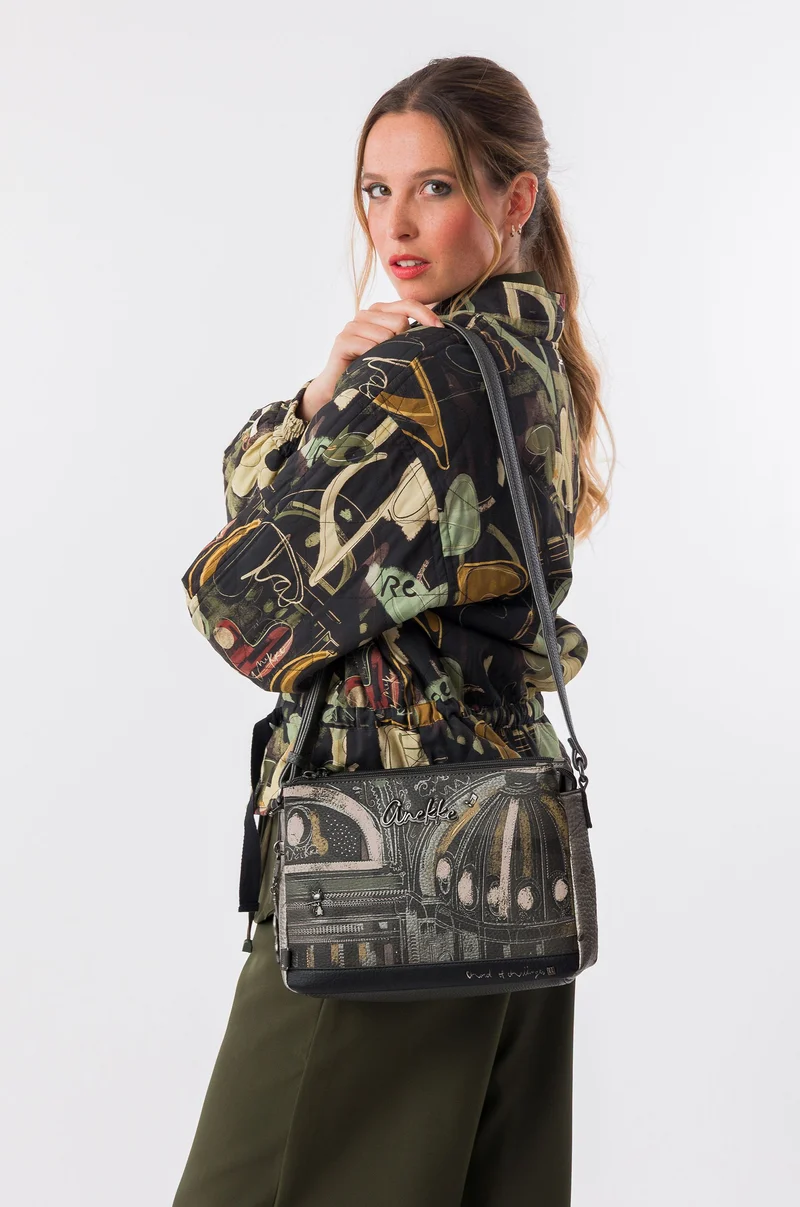 Sac à bandoulière carré de taille moyenne Melody