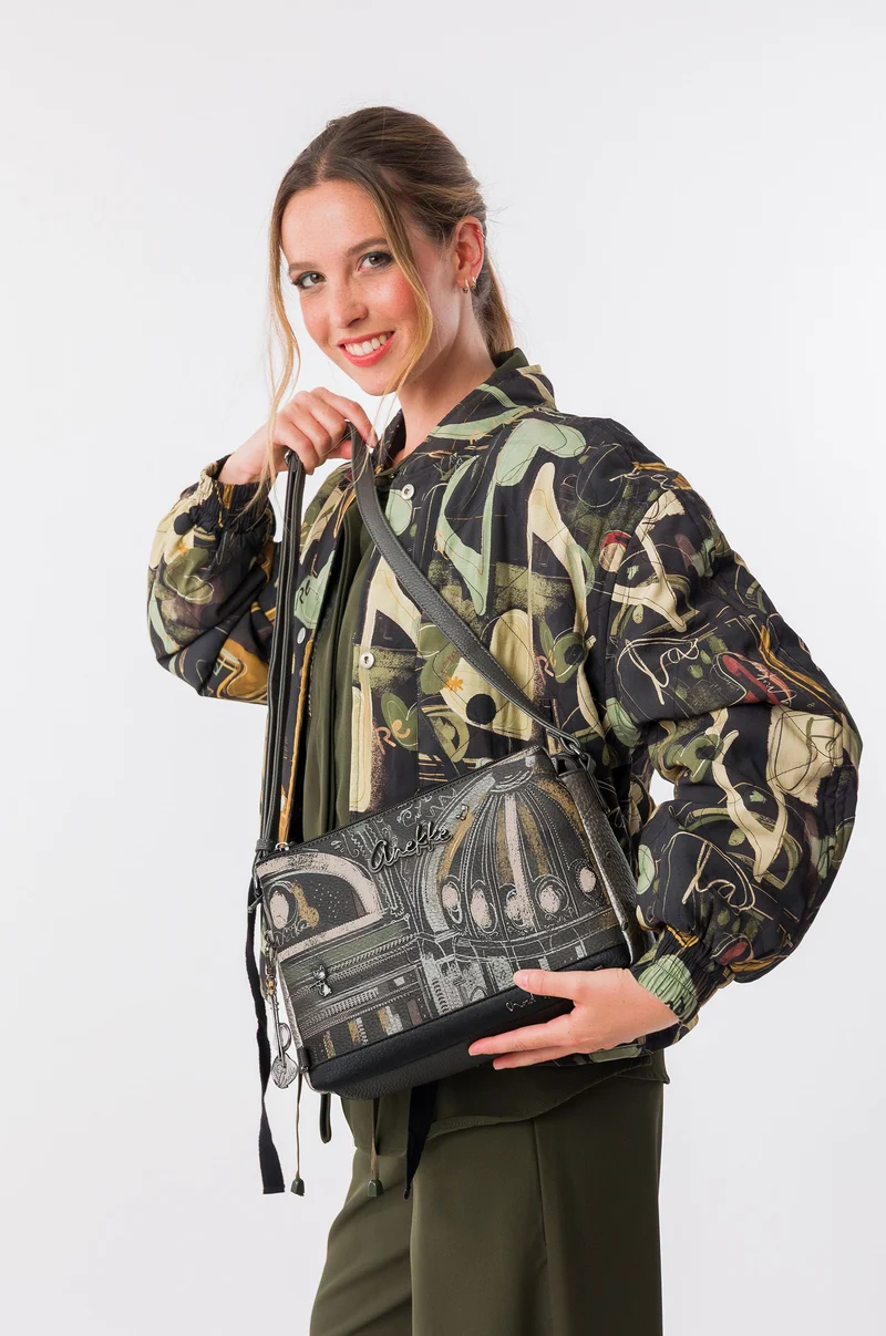 Sac à bandoulière carré de taille moyenne Melody