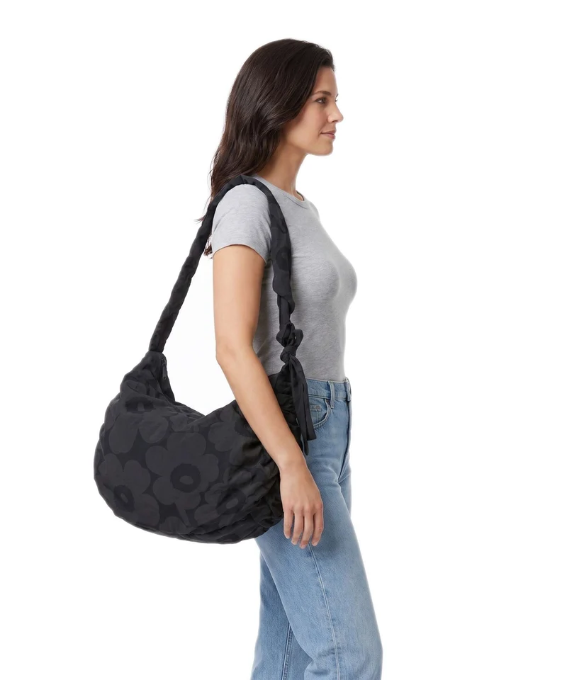 Marimekko Utu L Unikko Sac fourre-tout dark grey/black