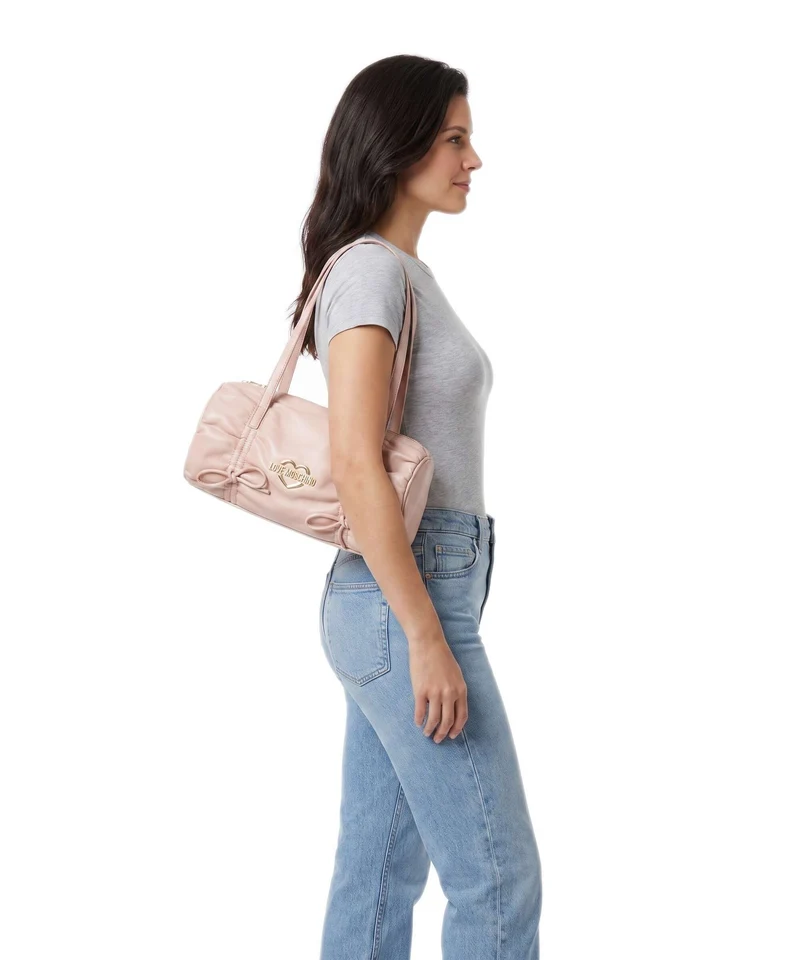 Love Moschino Softy Bow Sac porté épaule rosa