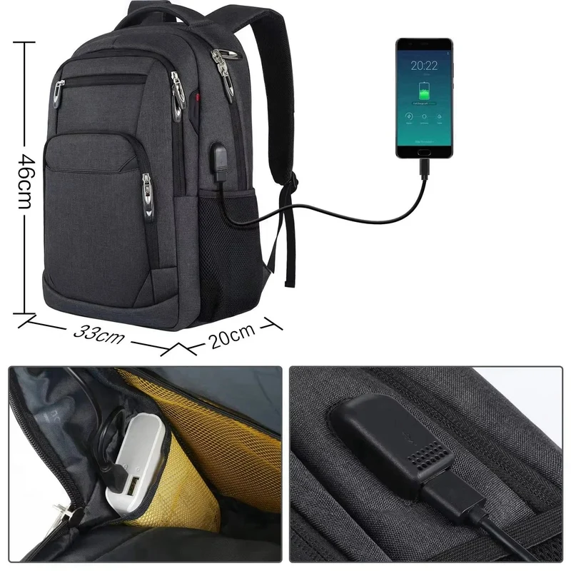 Sac à Dos Pc Professionnel | Compartiment 18 Pouces Sécurisé
