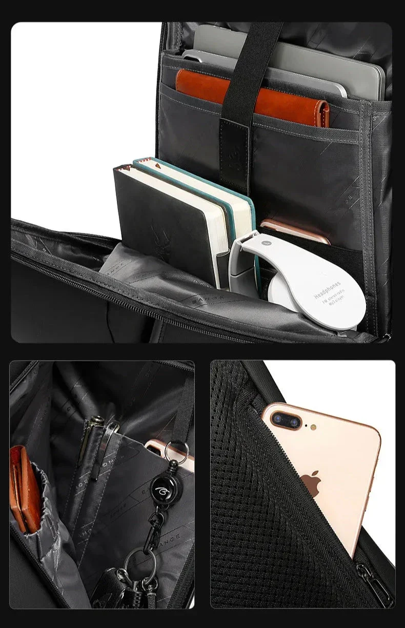 Sac à Dos Ordinateur Portable Homme | Bretelles Ergonomiques Imperméables