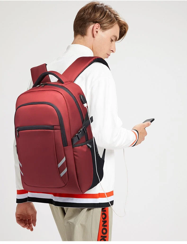 Sac à Dos Ordinateur Portable 15.6 Pouces | Port Usb et Écouteurs Intégrés